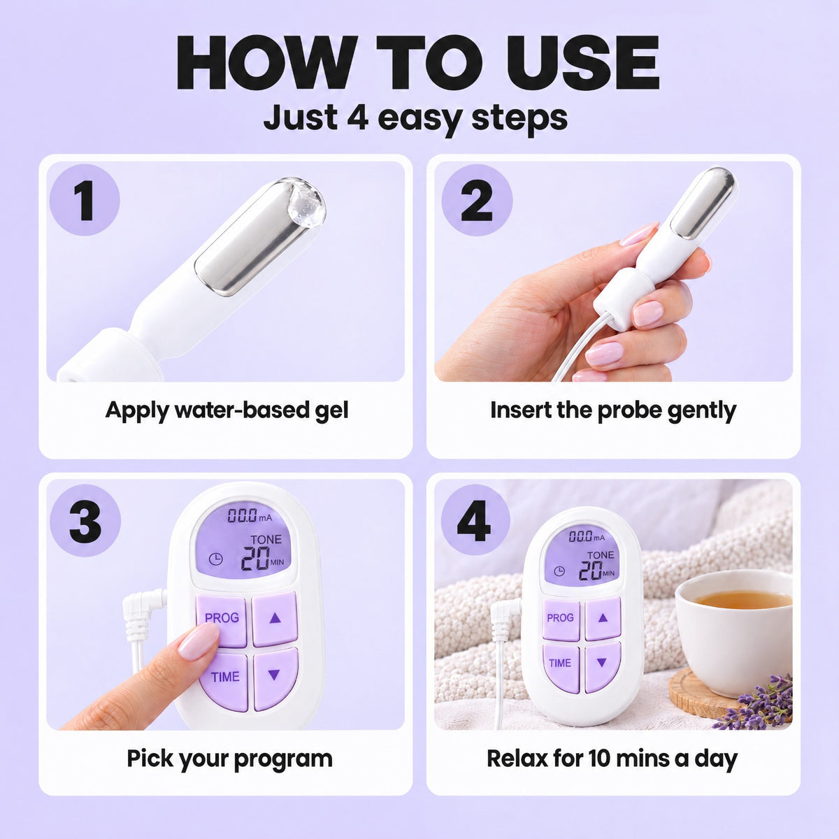 How to use PelviHeal in 4 easy steps